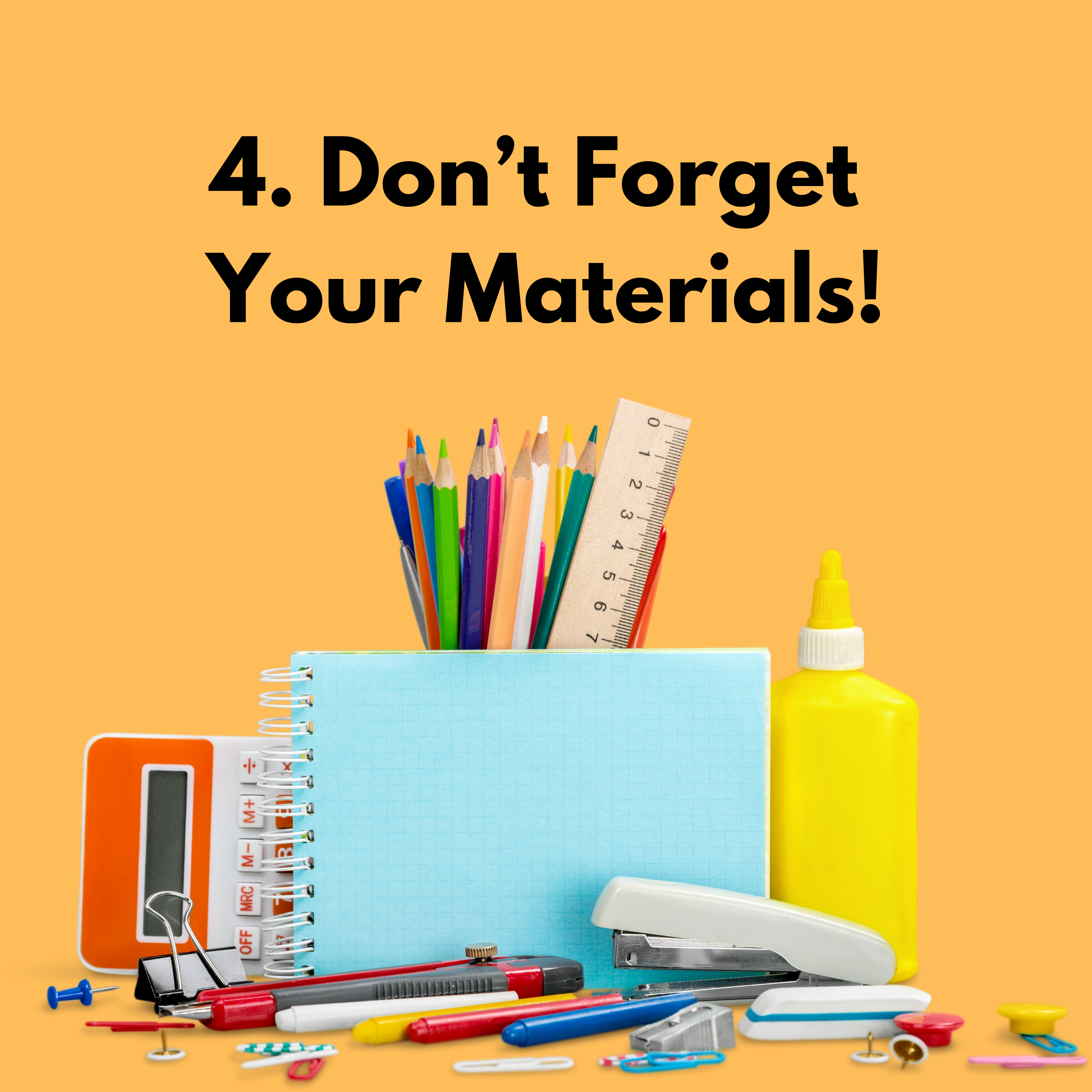 4 Tips for Test Preparation - Materials