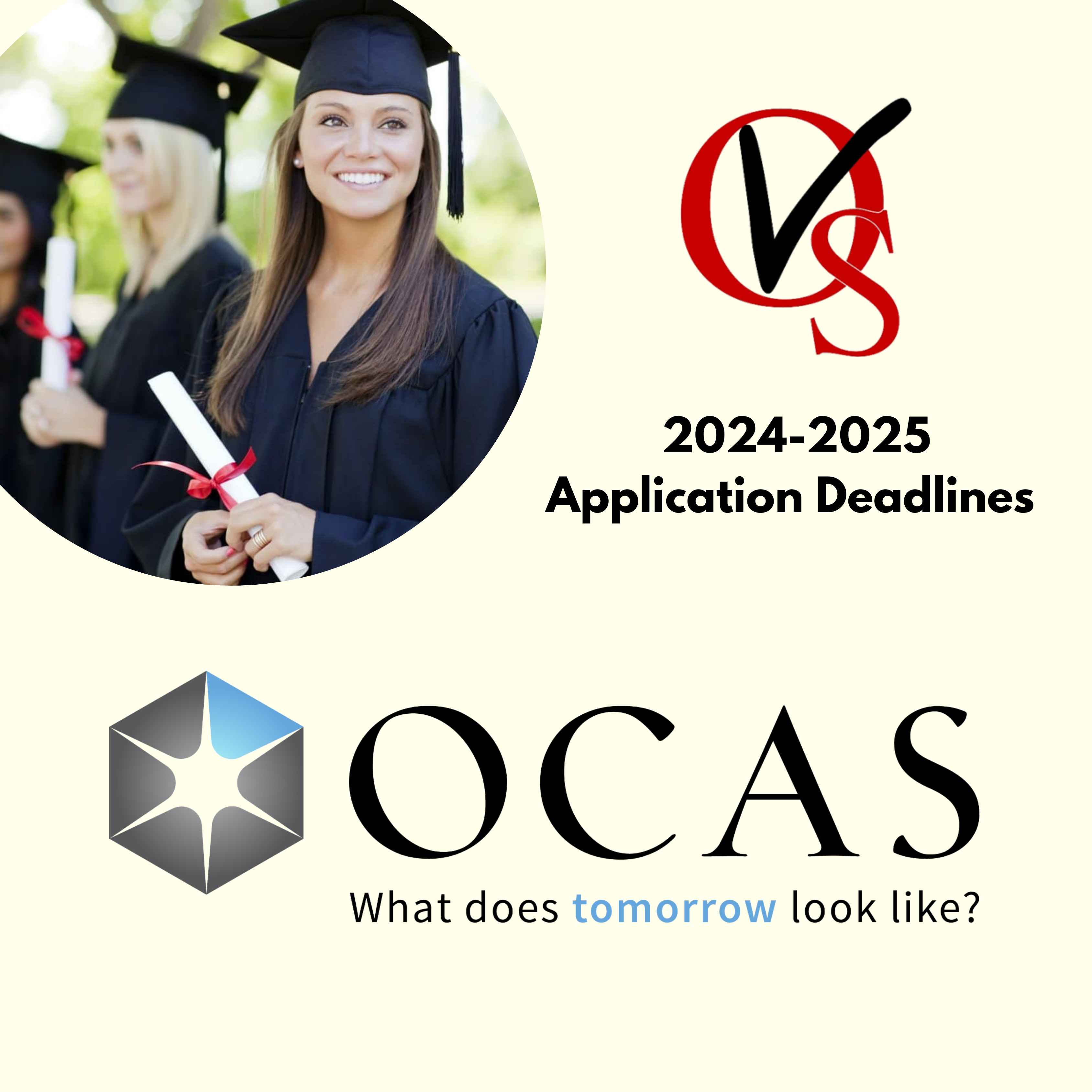 OCAS Application Deadlines 2024-2025